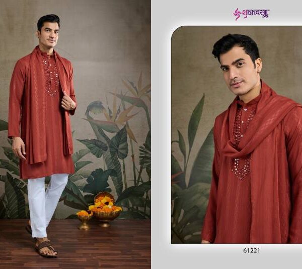 Real Mirror Work Kurta Pyjama 3