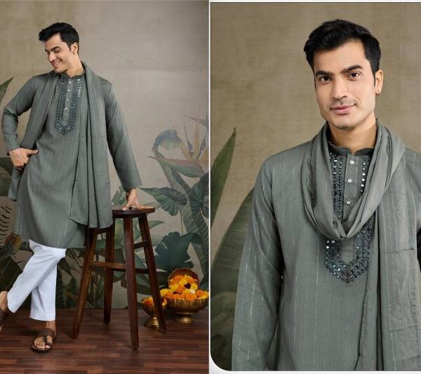 Real Mirror Work Kurta Pyjama 2