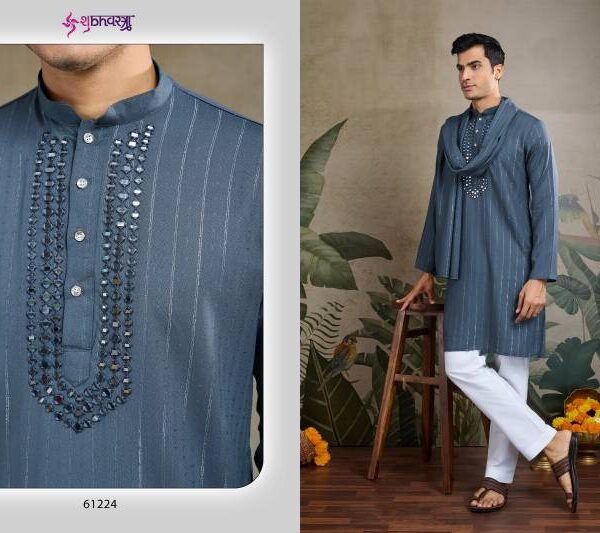 Real Mirror Work Kurta Pyjama 4