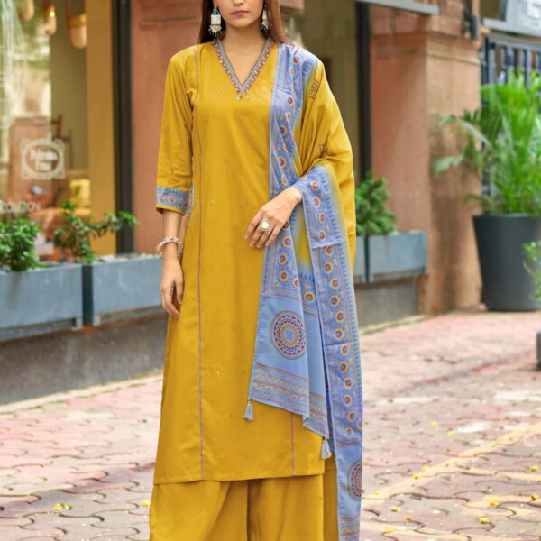 Aline Silk Embroidered suit 2