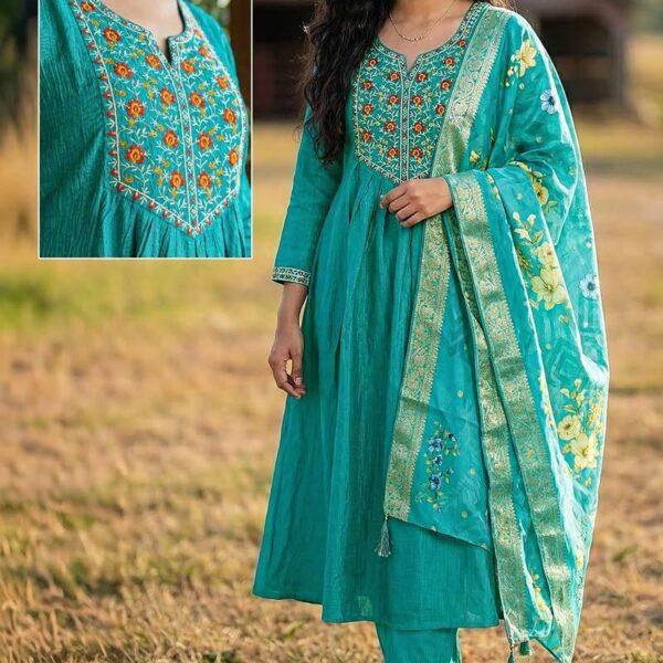 Embroidered Silk Readymades 5